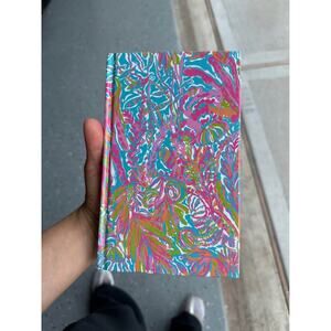 Lilly Pulitzer Hardcover Journal Pink Blue Coral Scuba to Cuba Lined Stationery